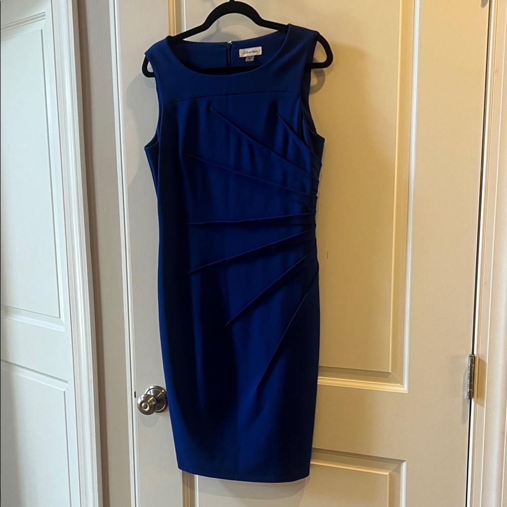 Calvin Klein Royal Blue Midi Dress